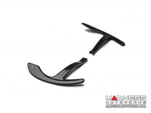 Alfa Romeo Giulia Paddle Shifter Covers - Carbon Fiber - White Carbon